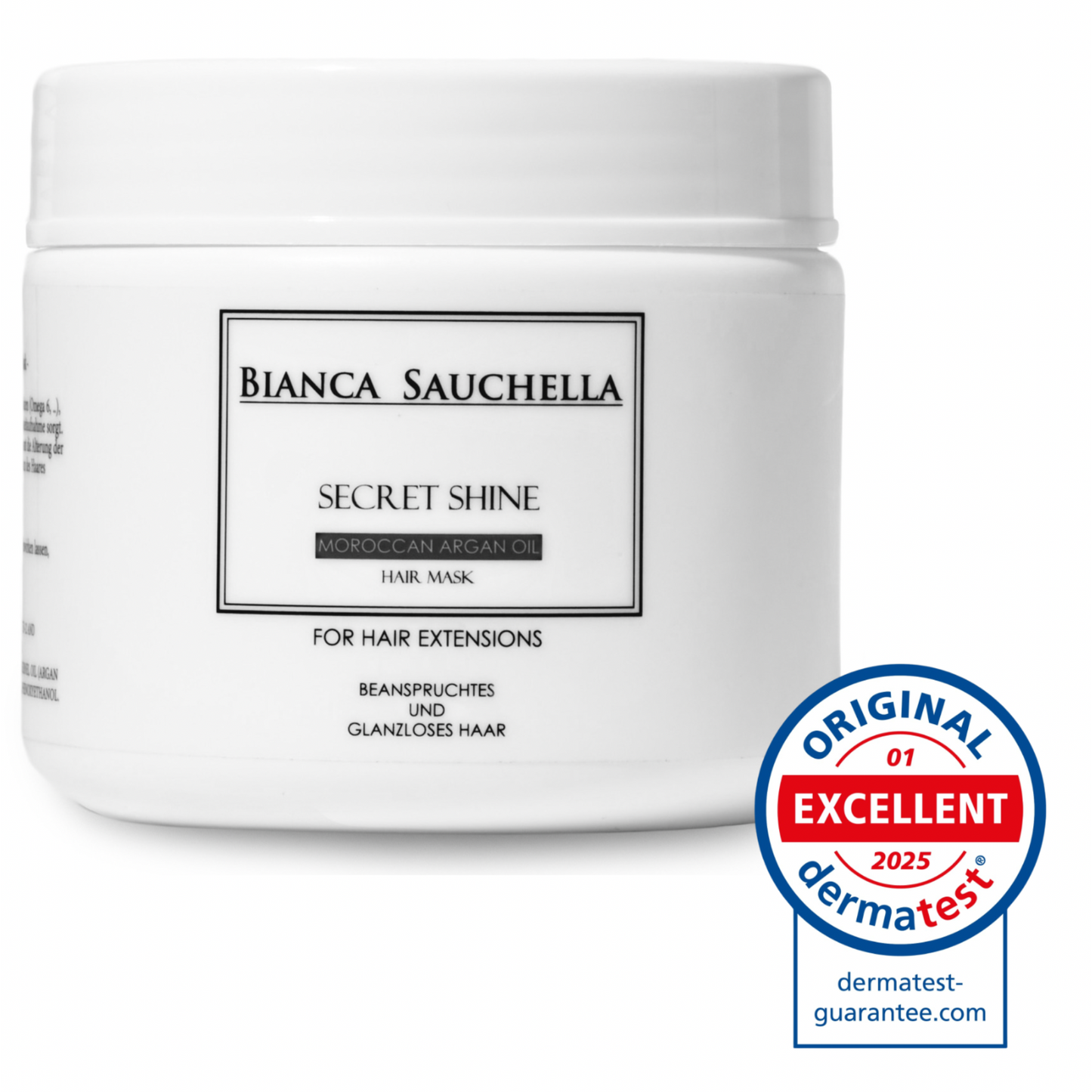 Bianca Sauchella Secret Shine Original Moroccan Argan Öl Haarmaske die Ultimative Pflege für alle Haartypen und Extensions